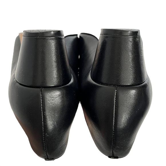 Trotters Jamie Black Leather Cross Strap Pumps Size 7 SS (Narrow) - Picture 8 of 16